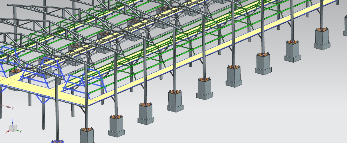 农场大棚仓库模型3D图纸 UG格式